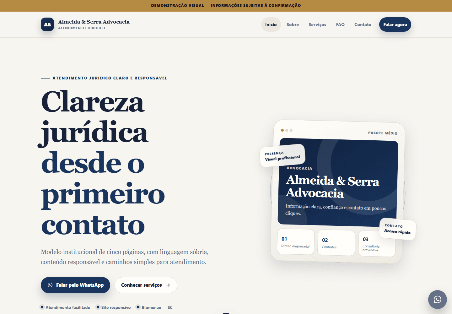 Preview real do site Médio da Novaen exibido em um notebook